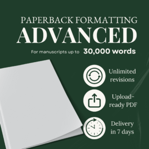 paperback formatting cover advanced